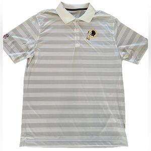 Nike DriFit On Field Apparel NFL Washington Redskins White Polo Shirt Men's L